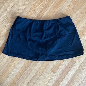 Classic Black Mini Swim Skirt for Women